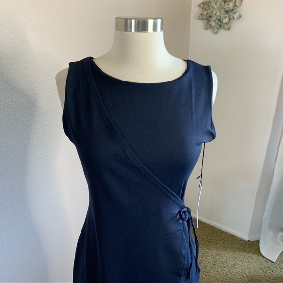 Revolve Susana Monaco Wrap Dress Midnight Sz. Med. - Picture 4 of 14